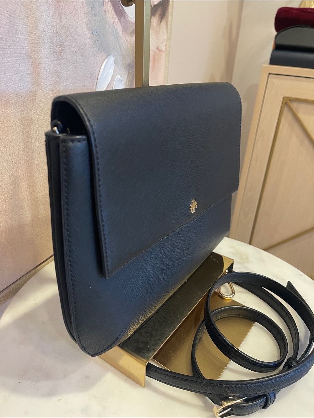 Tory Burch Black Robin Messenger Crossbody - Picture 3 of 6